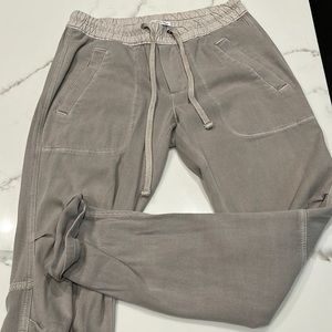 Draw string grey James Perse cotton/linen pants